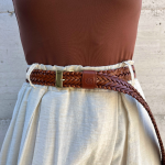 Cintura intreccio spiga 3,5 cm - immagine 3